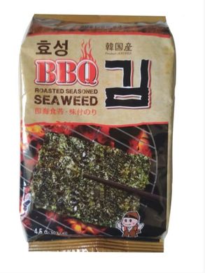 Нори снек барбекю Seaweed Roasted Seasoned BBQ OCK-DONG-JA 4,5 г