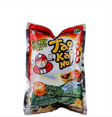 Нори снек острые Seaweed Snack Hot & Spicy TAO KAE NOI 15 г