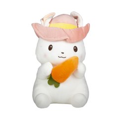 М'яка іграшка O!SOME кролик з морквою 35 см, 35 см
