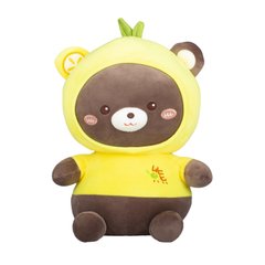 М'яка іграшка O!SOME ведмедик у жовтій кофтині 35 см, 35 см