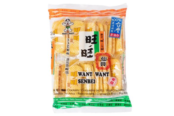 Рисові крекери Rice Crackers WANT WANT SENBEI 112 г