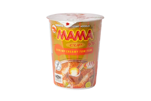 Локшина швидкого приготування з креветкою Том Ям в стаканчику Shrimp Creamy Tom Yum CUP MAMA 70 г