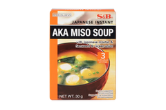 Суп Мисо быстрого приготовления Aka Miso Soup S&B 30 г (3шт)