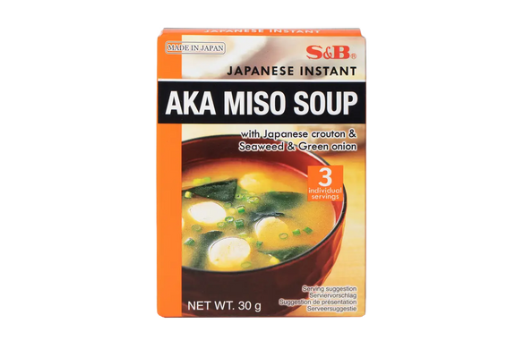 Суп Місо швидкого приготування Aka Miso Soup S&B 30 г (3шт)