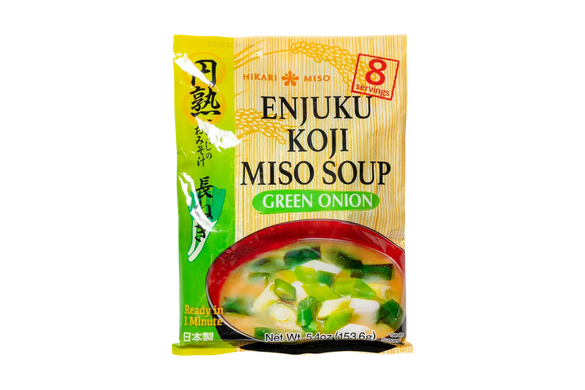 Суп Місо швидкого приготування з зеленою цибулею Enjuku Koji Miso Soup green onion HIKARI MISO 153 г