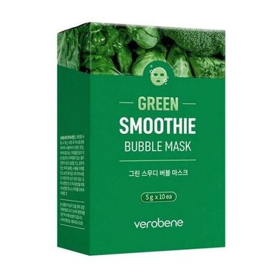 Маска-смузи кислородная с зеленым коктейлем Green Smoothie Bubble Mask Verobene 5г