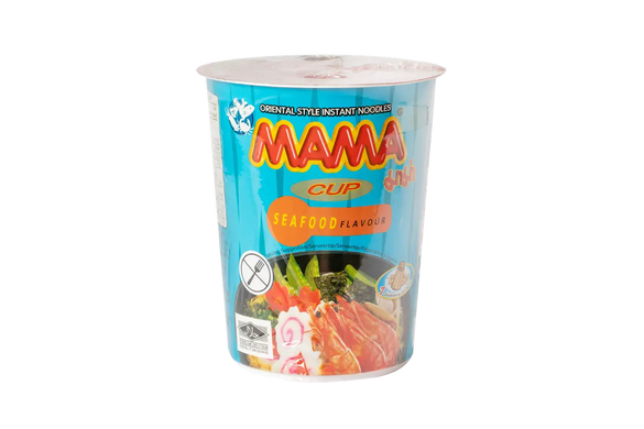 Локшина швидкого приготування з морепродуктами в стаканчику SEAFOOD Flavour CUP MAMA 70 г