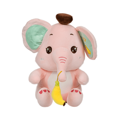 Іграшка м'яка Слоненятко з бананчиком 35 см, 35 см