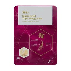 Премиальная энергетическая антивозрастная маска с женьшенем и золотом Skin Factory SF23 Ginseng Gold