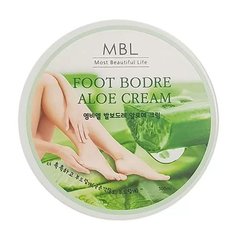 Крем-дезодорант для ніг з алое проти сухості та натоптишів MBL Foot bodre cream MBL Foot Bodre300 мл