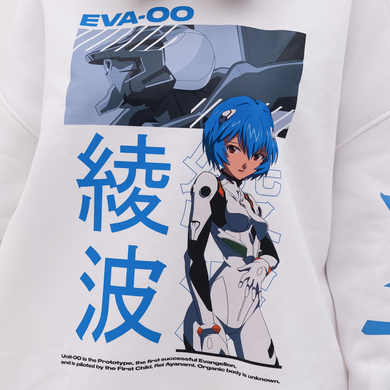 Худі O!SOME Evangelion EVA-00 біле XL