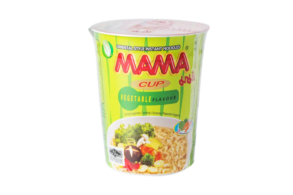 Лапша быстрого приготовления овощная в стаканчике VEGETABLE Flavour CUP MAMA 70 г