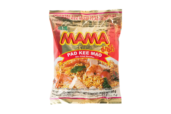 Локшина швидкого приготування Пад Кі Мао Stir Fried Noodles PAD KEE MAO MAMA 60 г